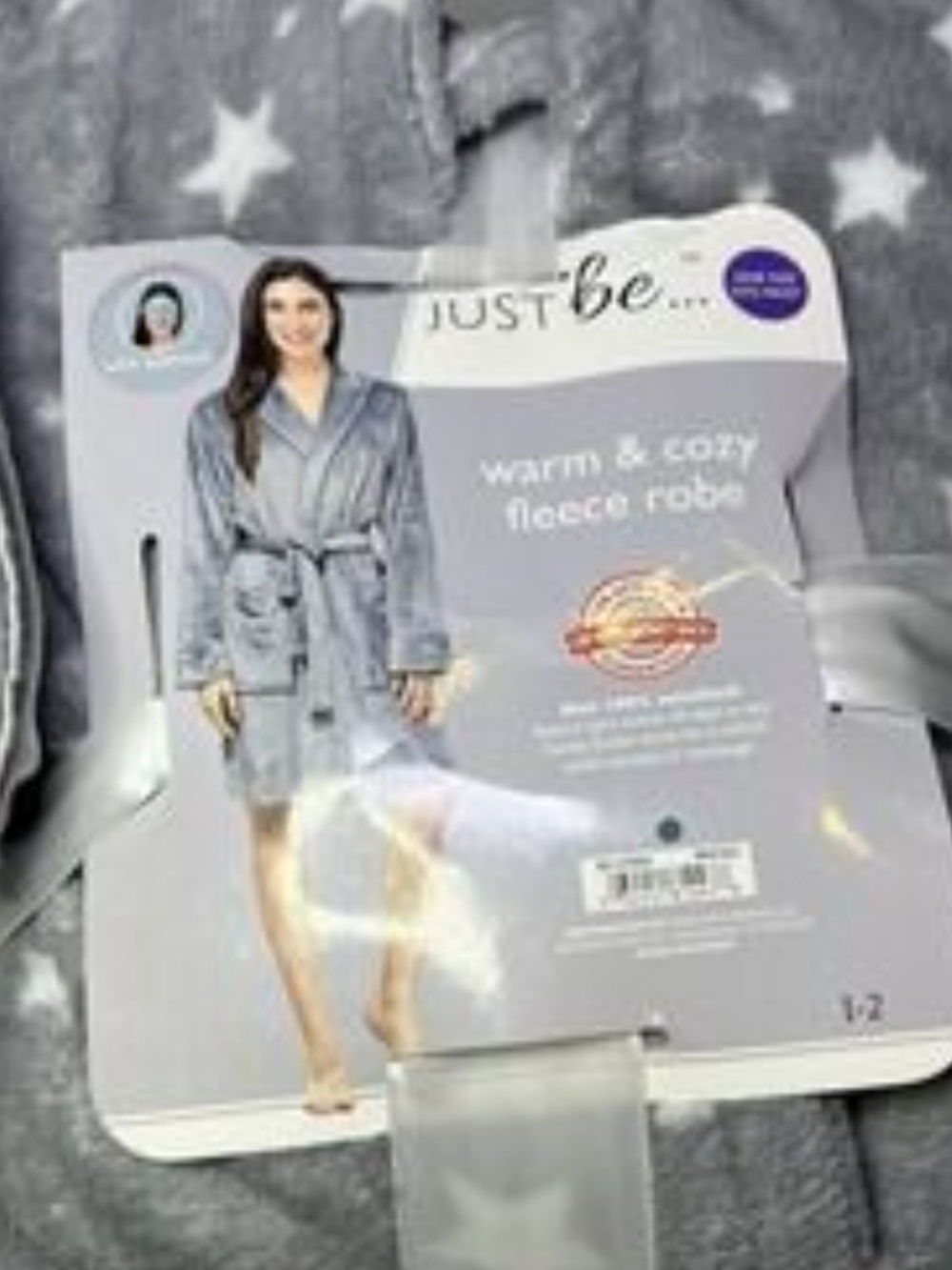 just be Gray Star Fleece Robe